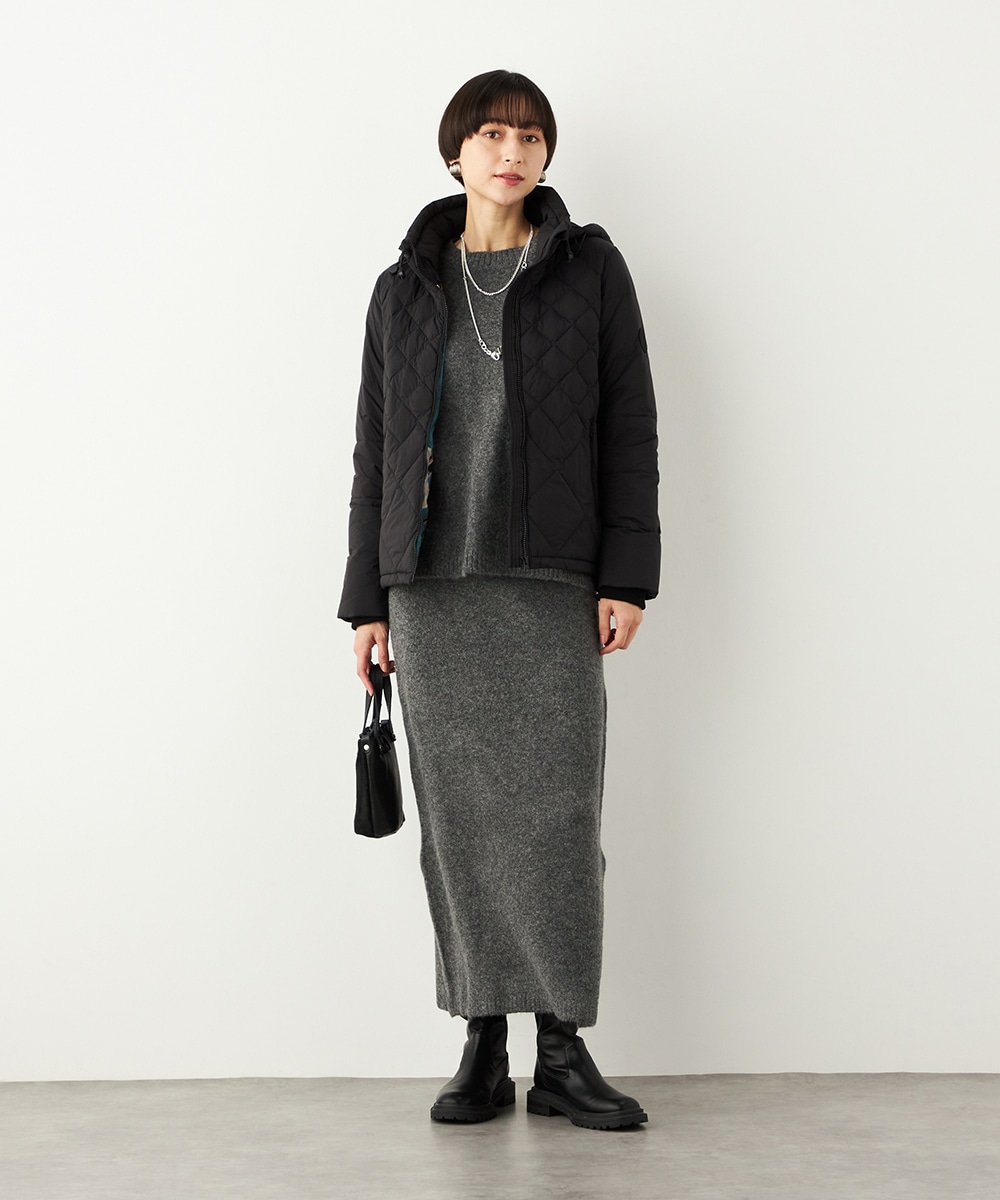 キルティングショートコート