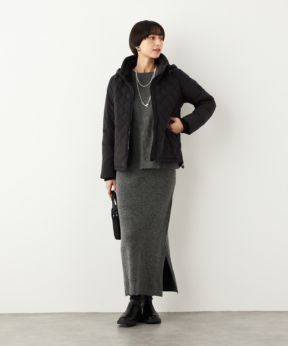 キルティングショートコート