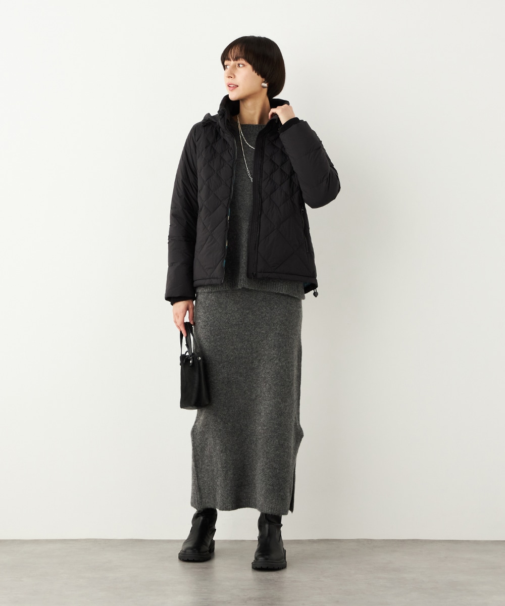 キルティングショートコート