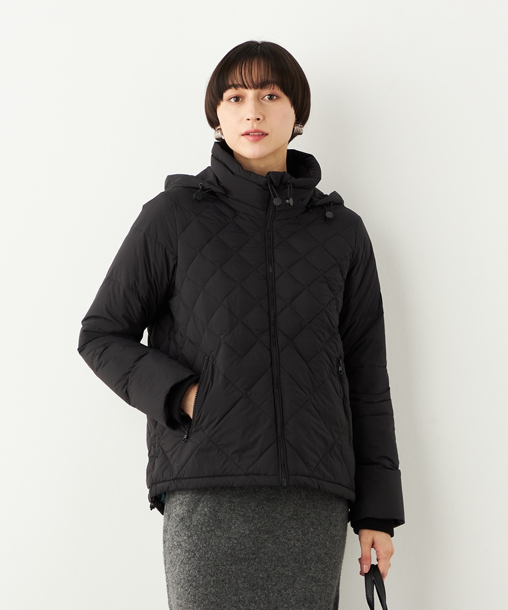 キルティングショートコート