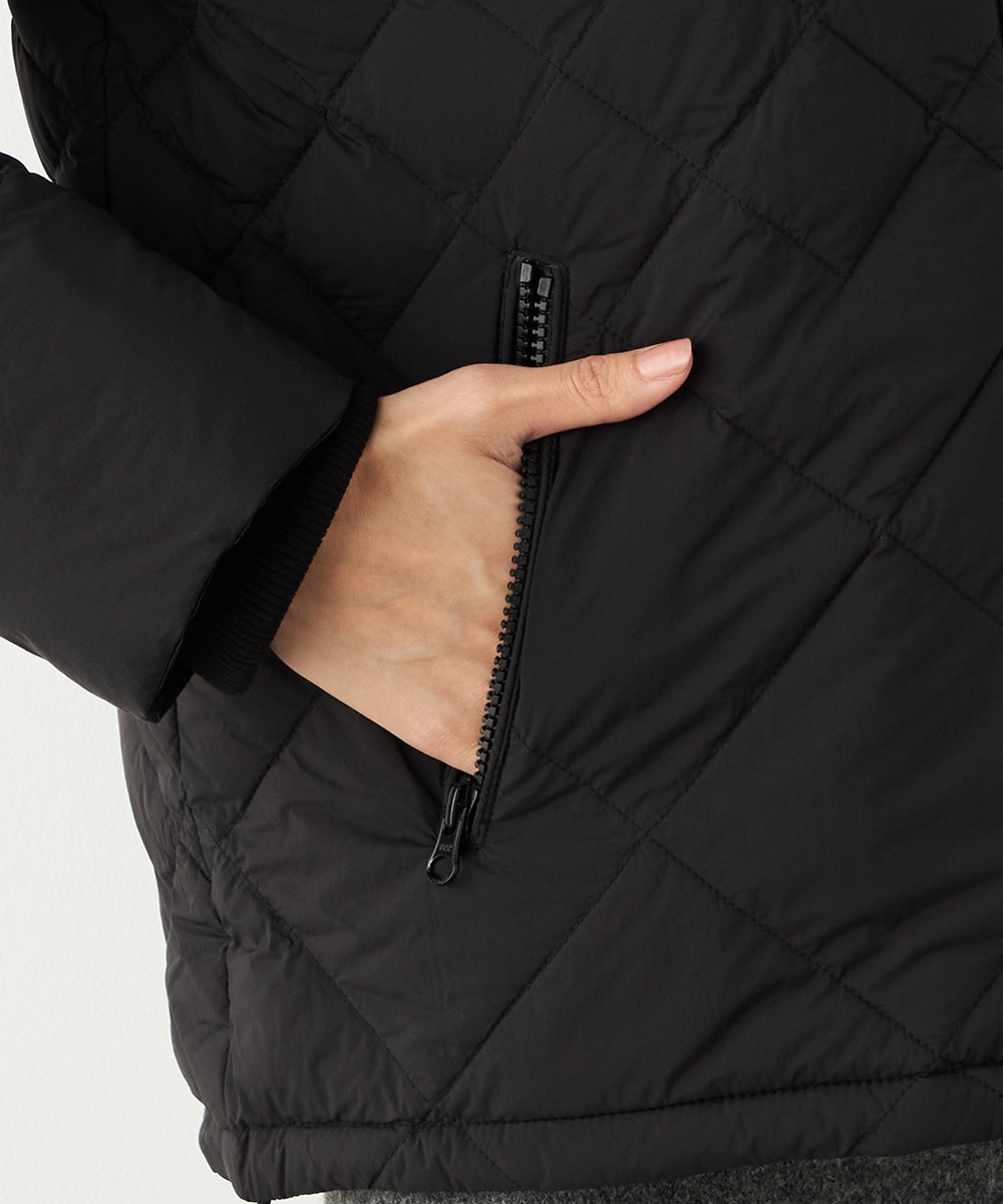 キルティングショートコート