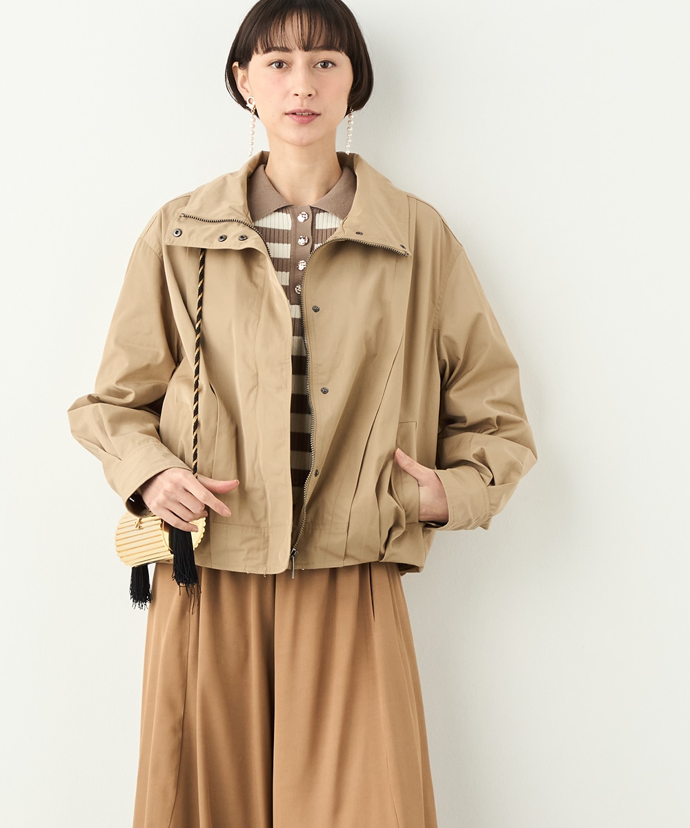 裾バルーンブルゾン