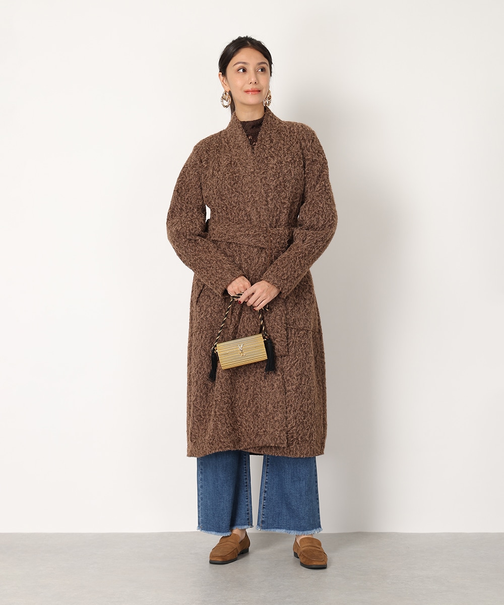 シャギーガウンコート