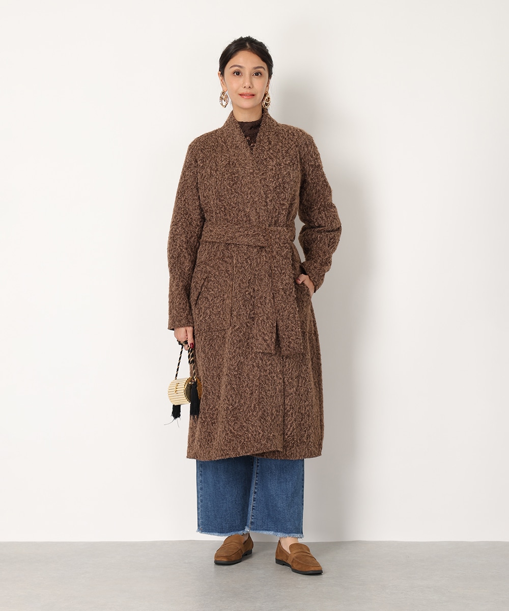 シャギーガウンコート