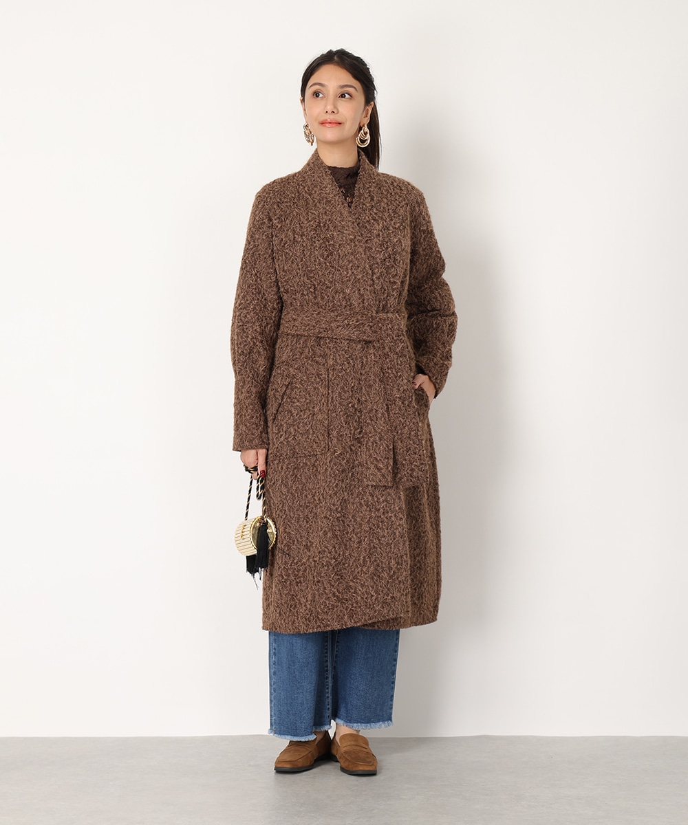 シャギーガウンコート