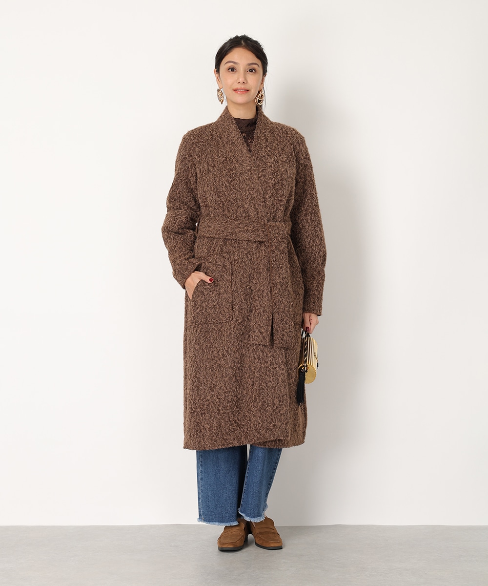 シャギーガウンコート