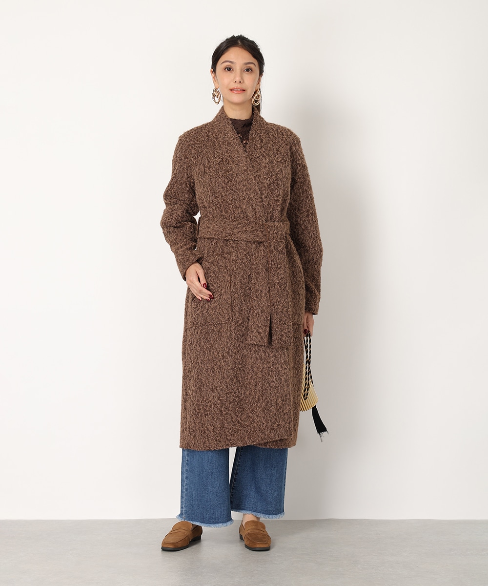 シャギーガウンコート