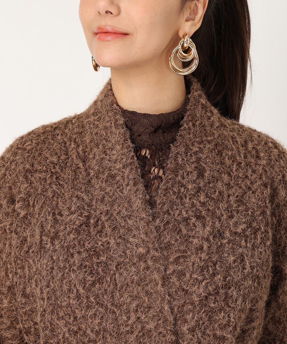 シャギーガウンコート