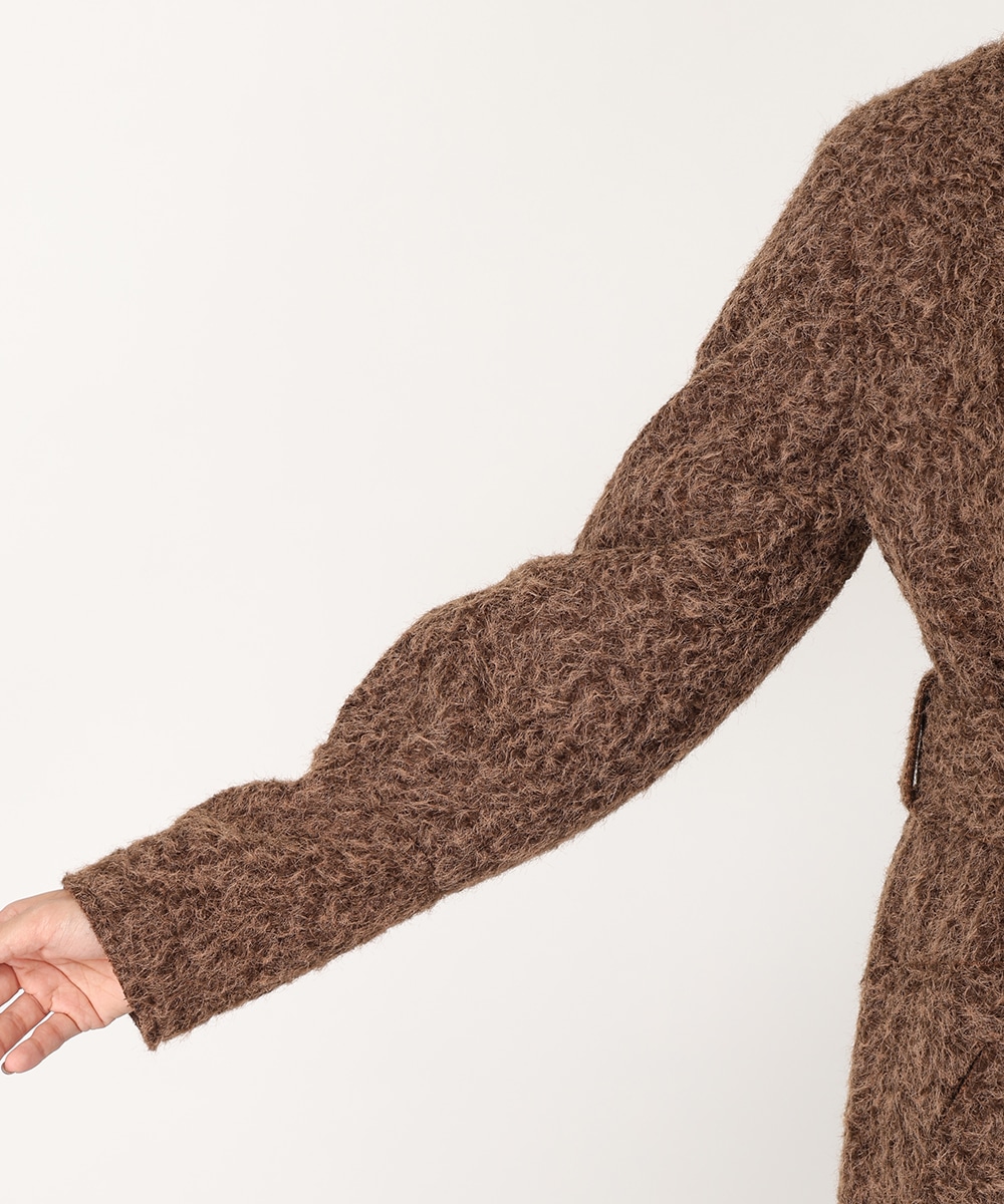 シャギーガウンコート