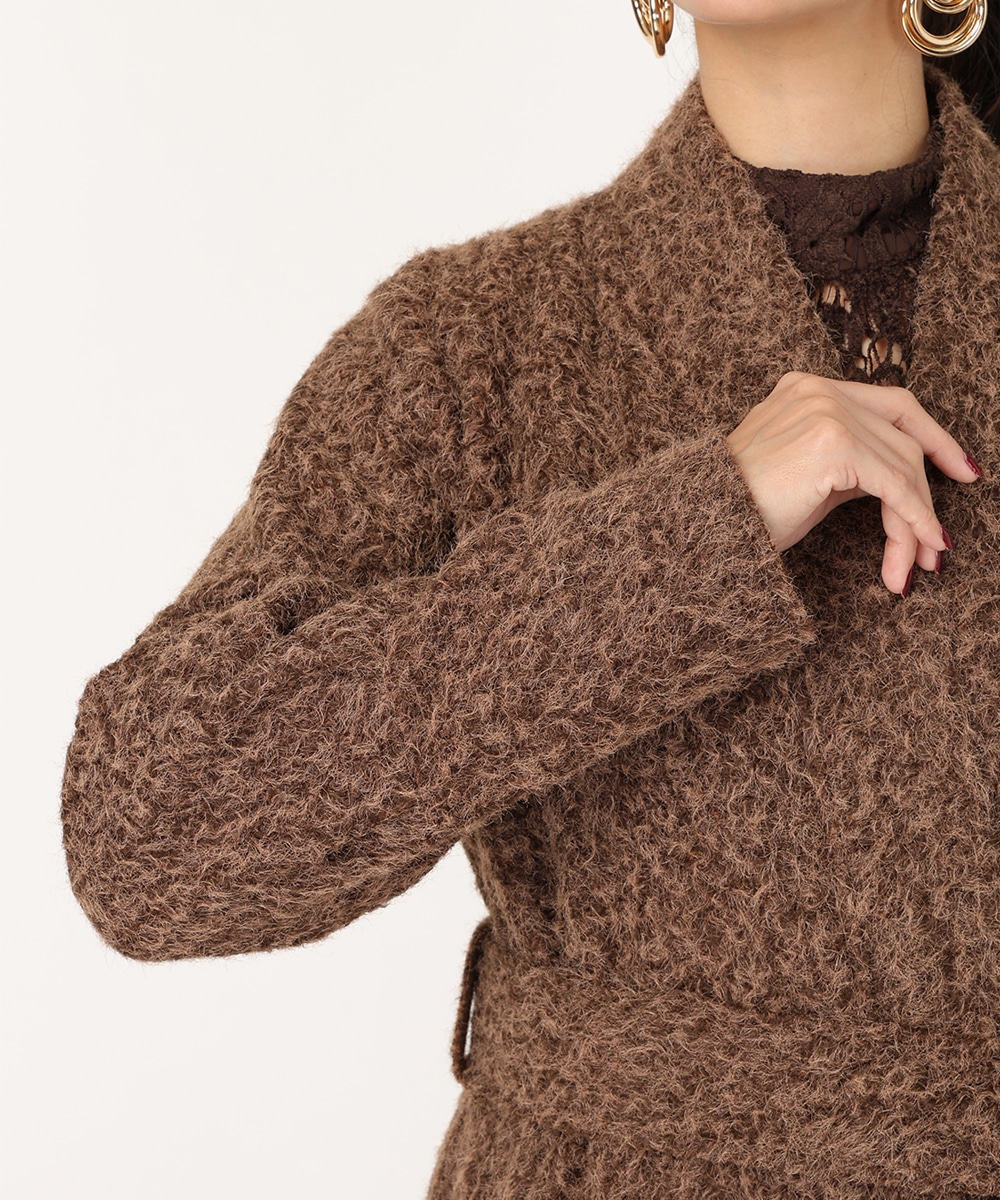 シャギーガウンコート