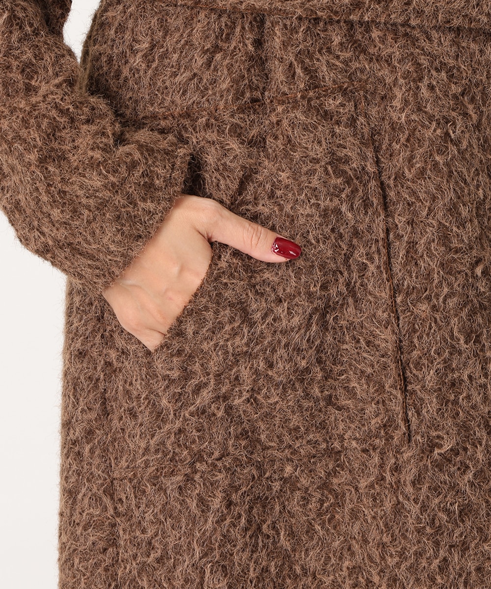 シャギーガウンコート