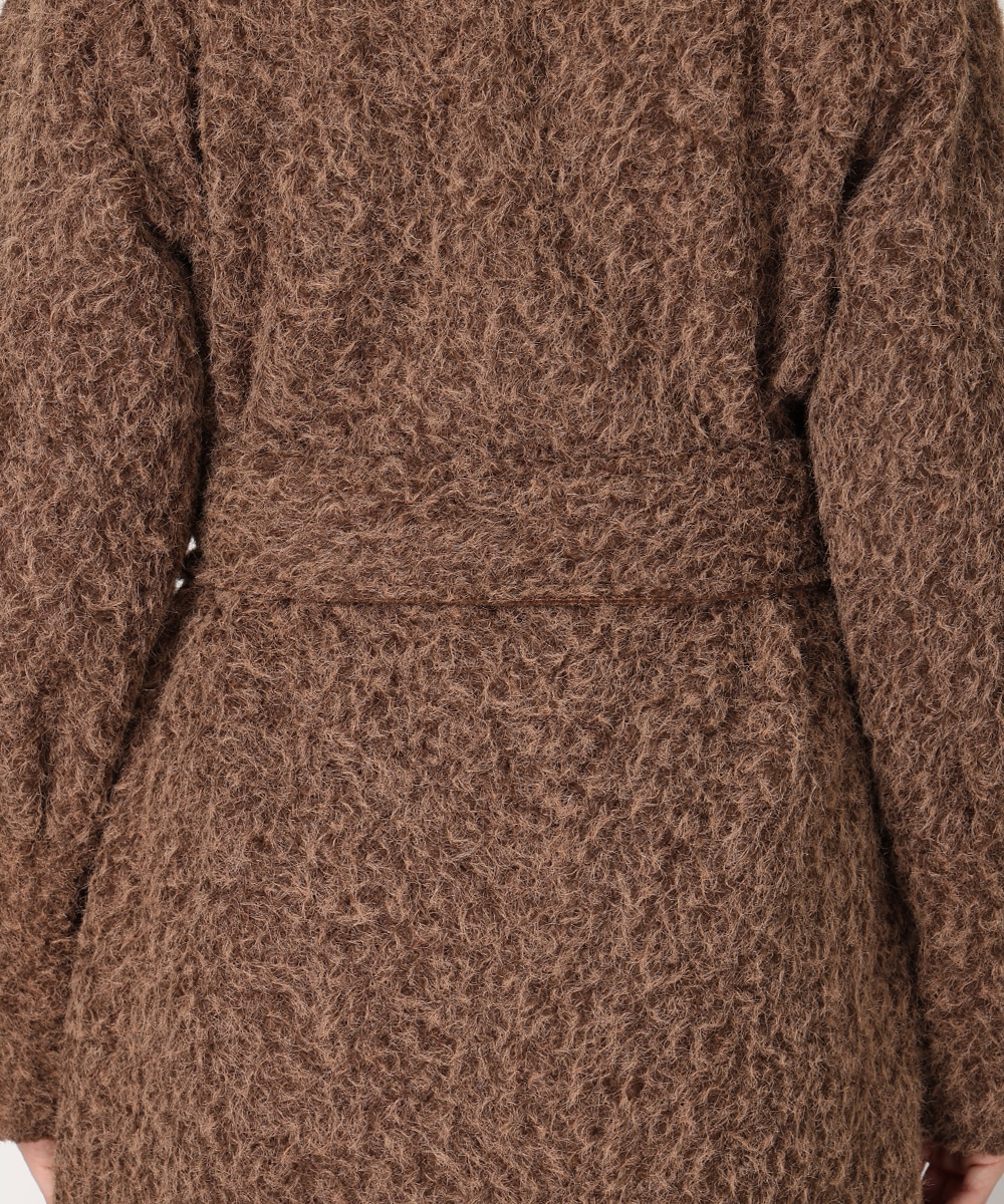 シャギーガウンコート