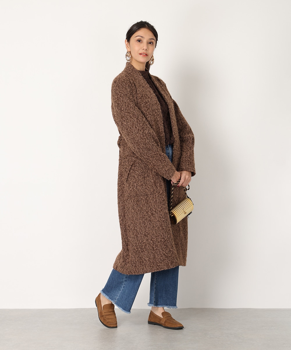 シャギーガウンコート