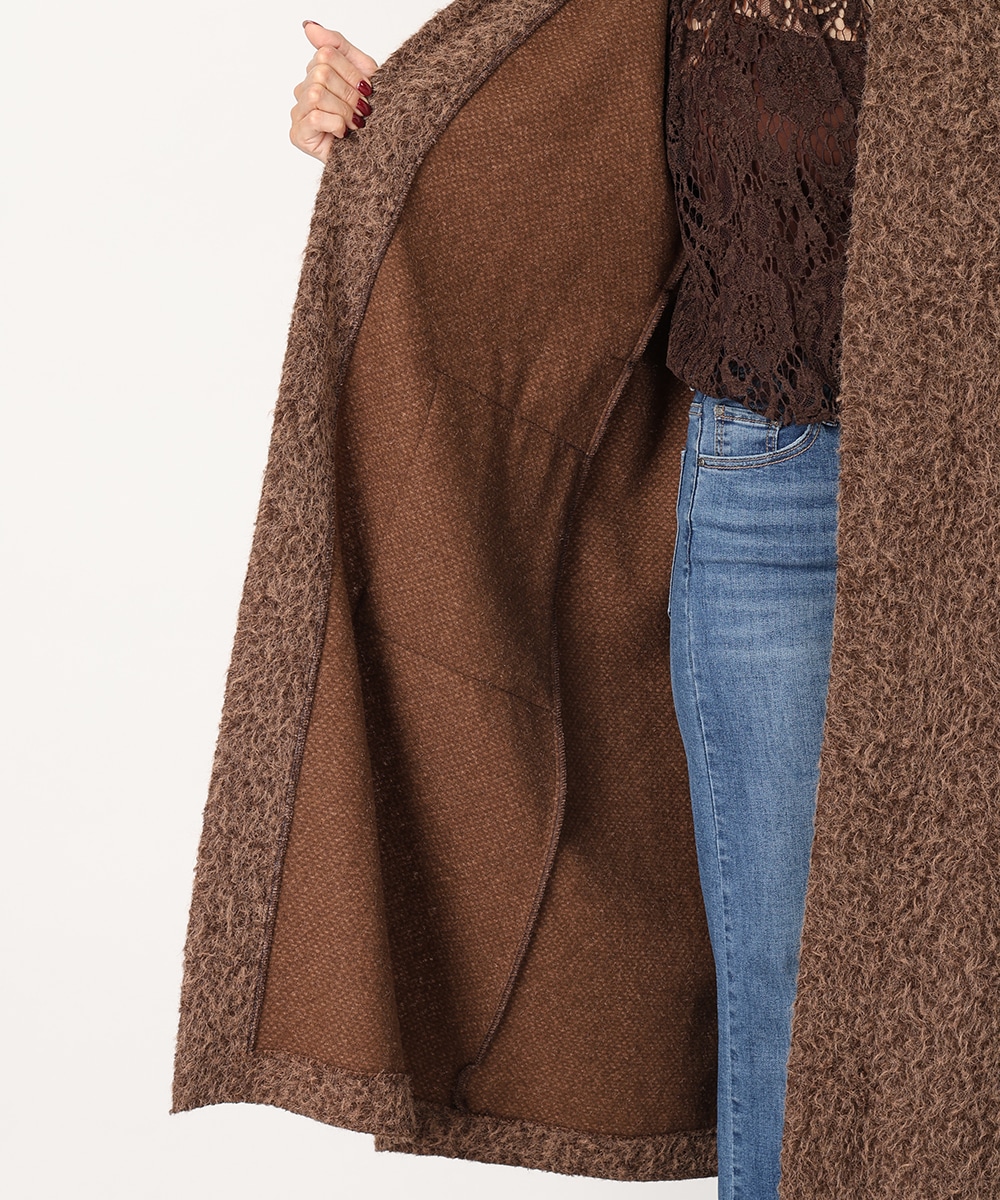 シャギーガウンコート