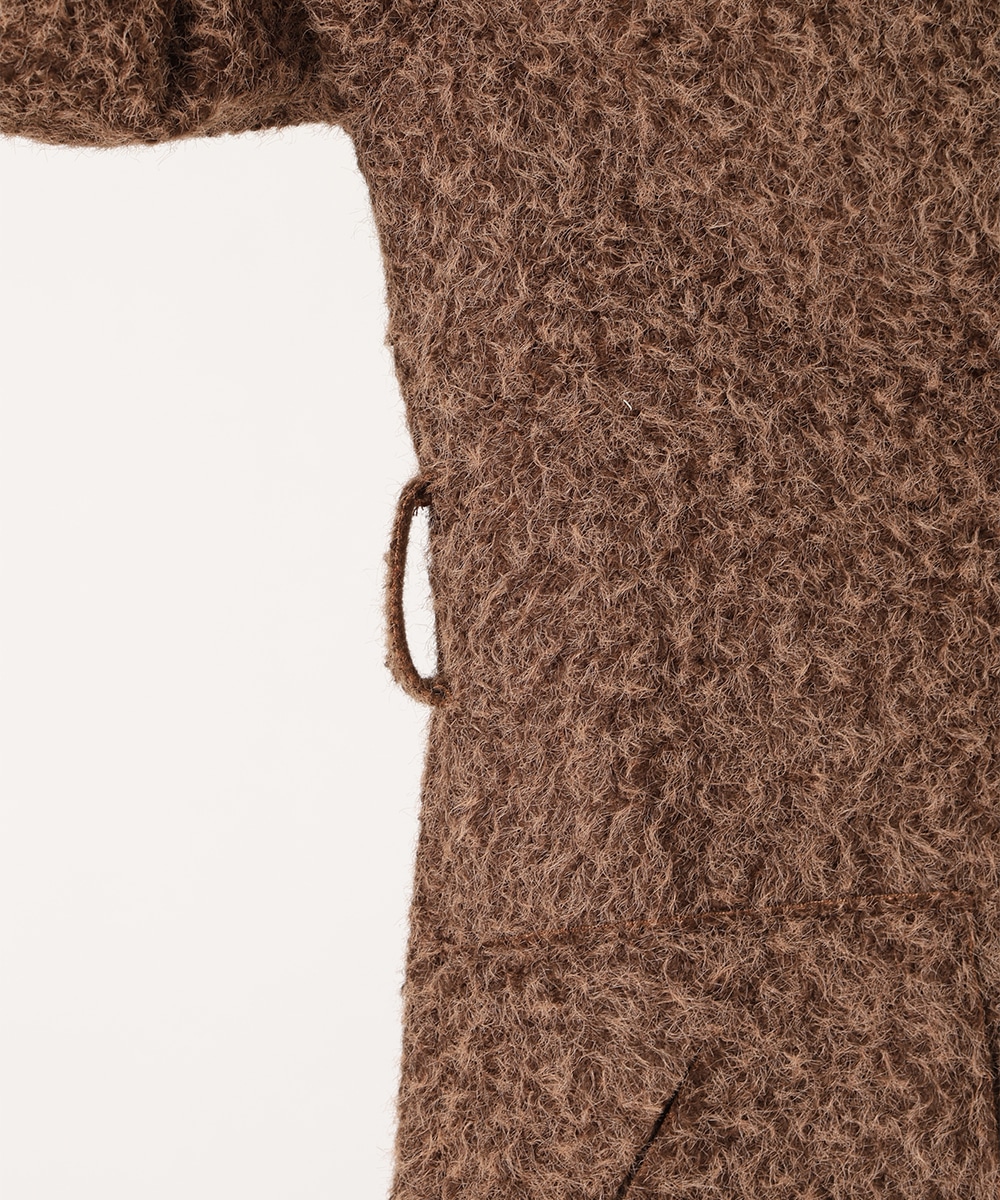 シャギーガウンコート