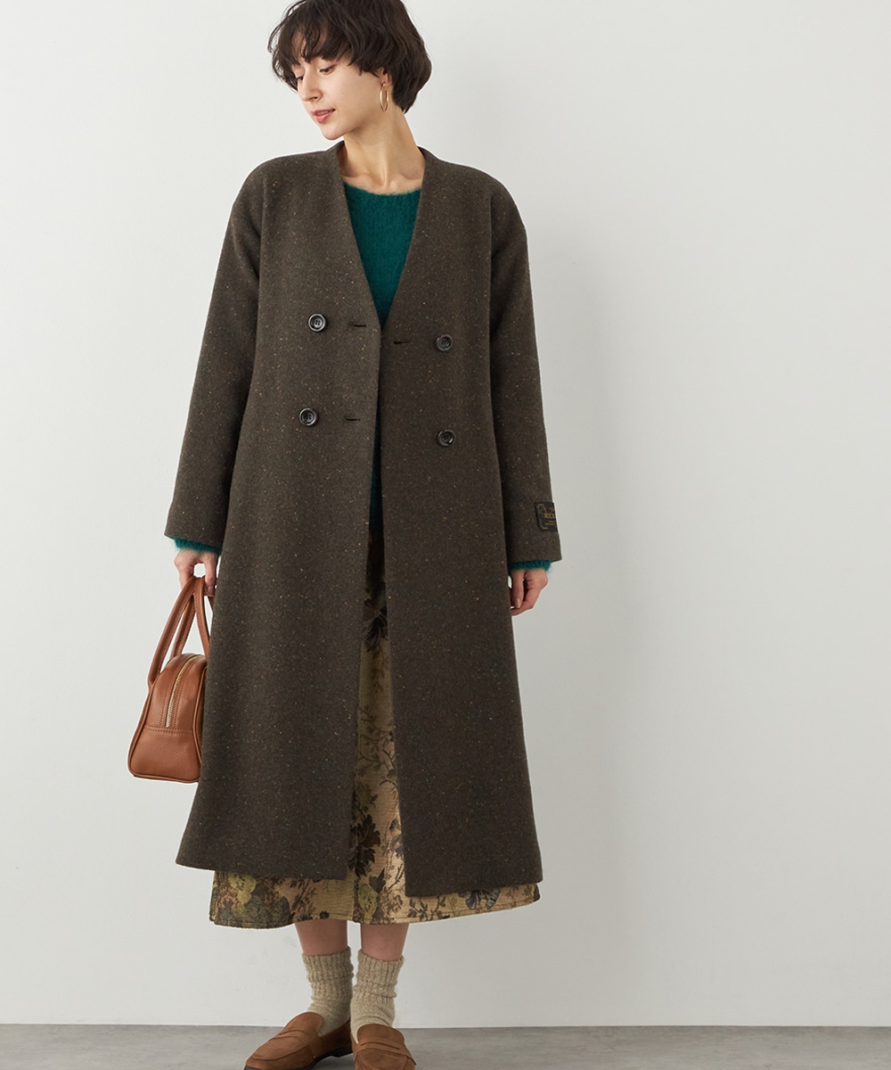  armoire capriceのネップダブルコート