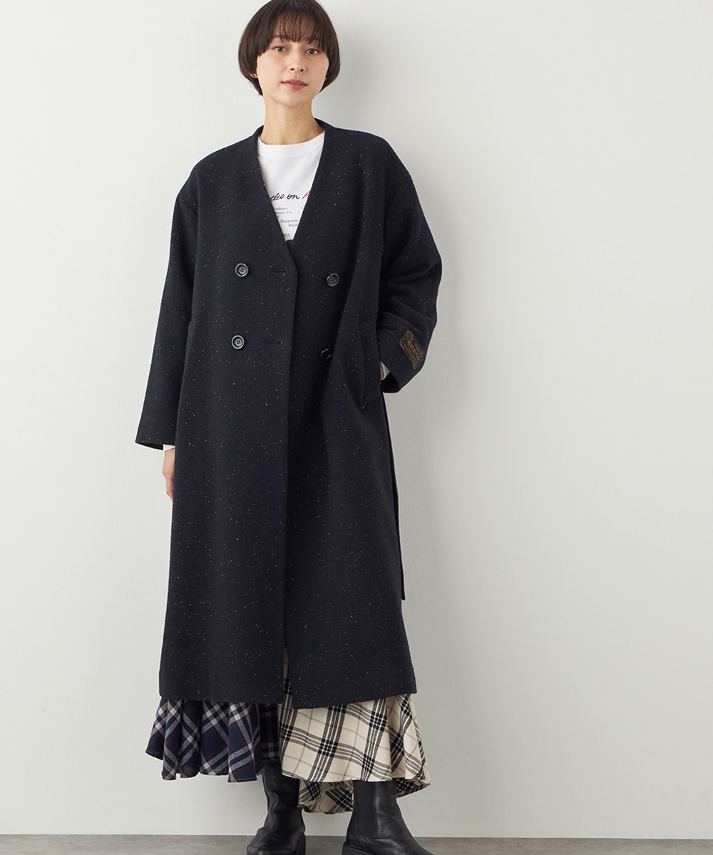  armoire capriceのネップダブルコート