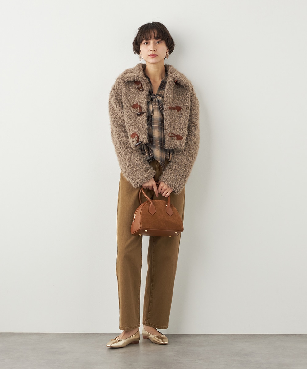 フラッフィーショートコート