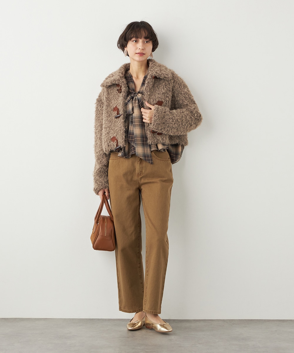 フラッフィーショートコート
