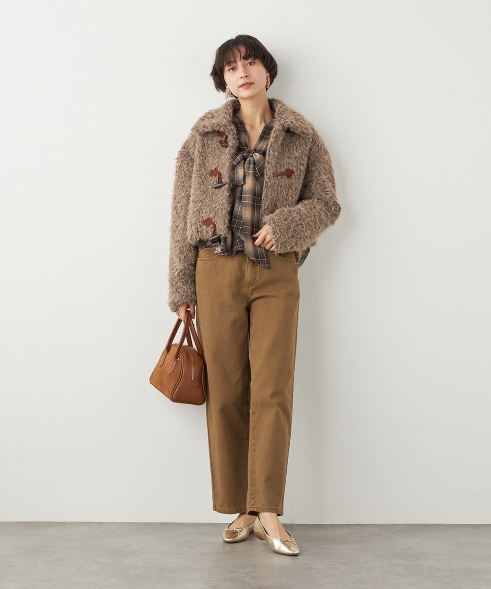 フラッフィーショートコート