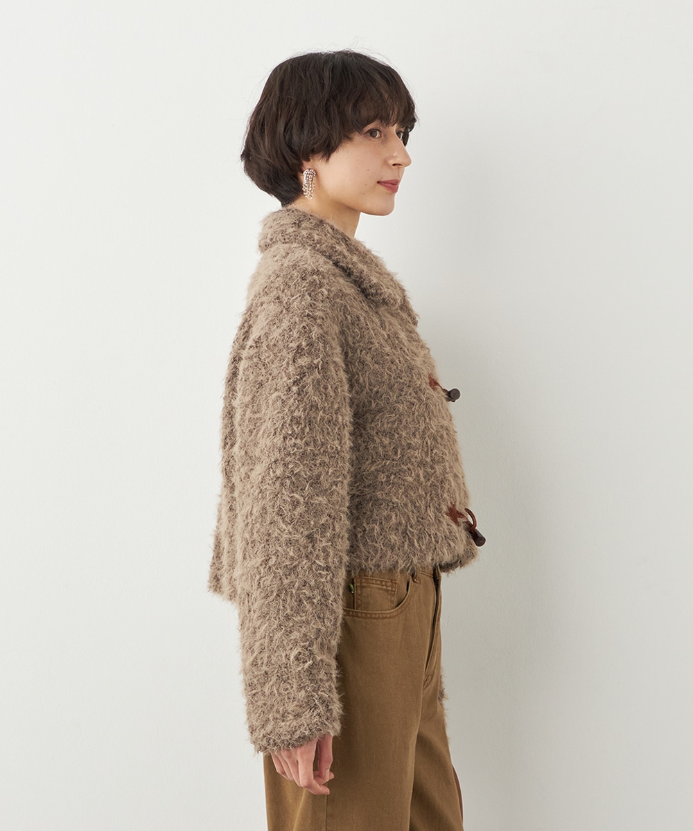 フラッフィーショートコート