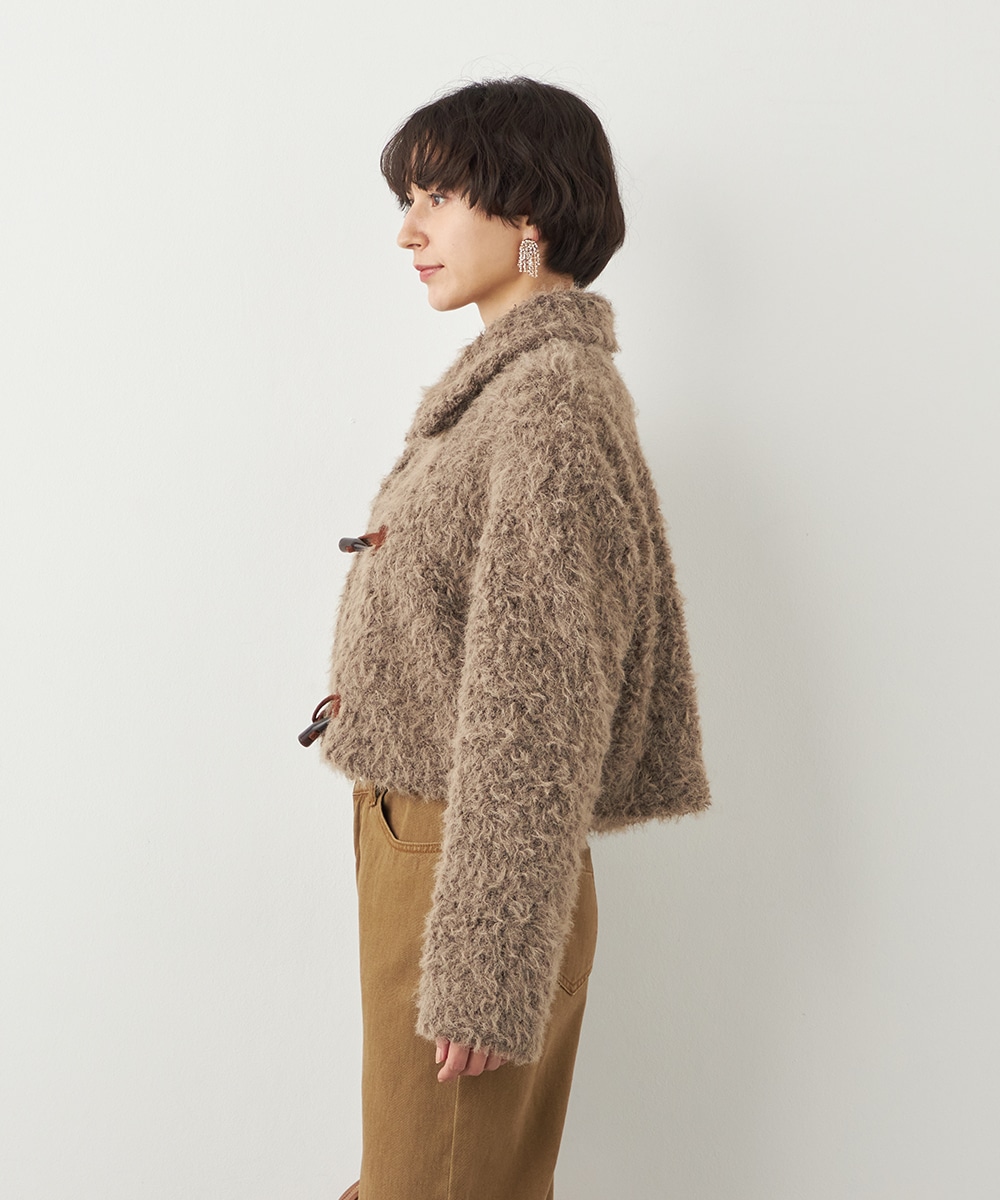 フラッフィーショートコート