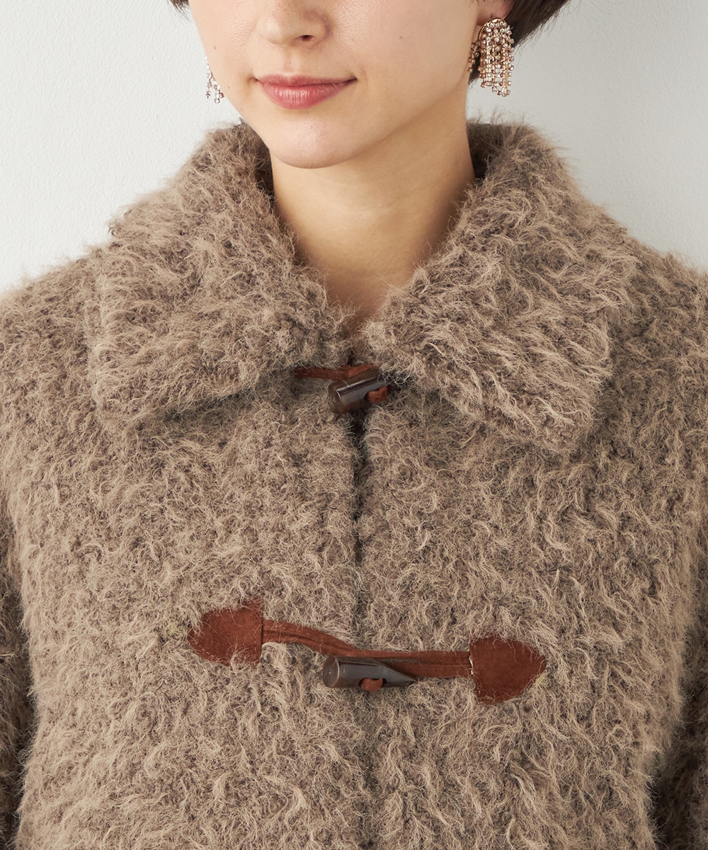 フラッフィーショートコート