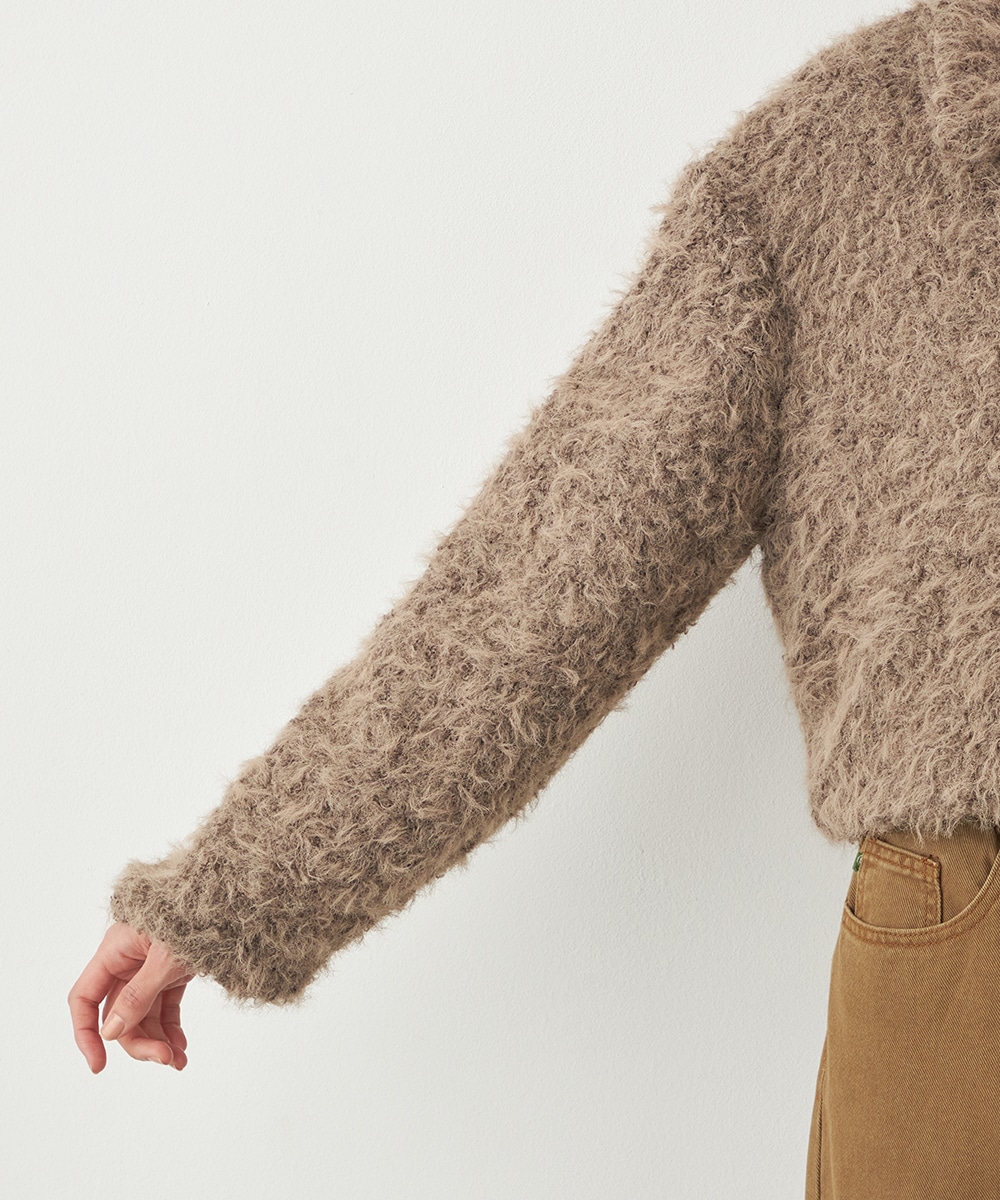 フラッフィーショートコート