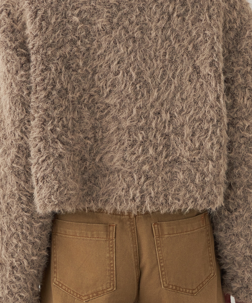 フラッフィーショートコート