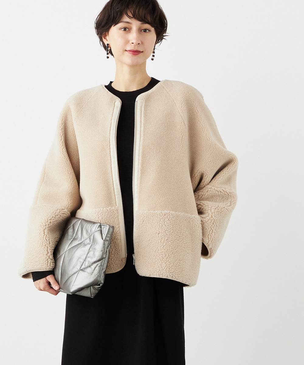  armoire capriceの2WAYショートムートンコート