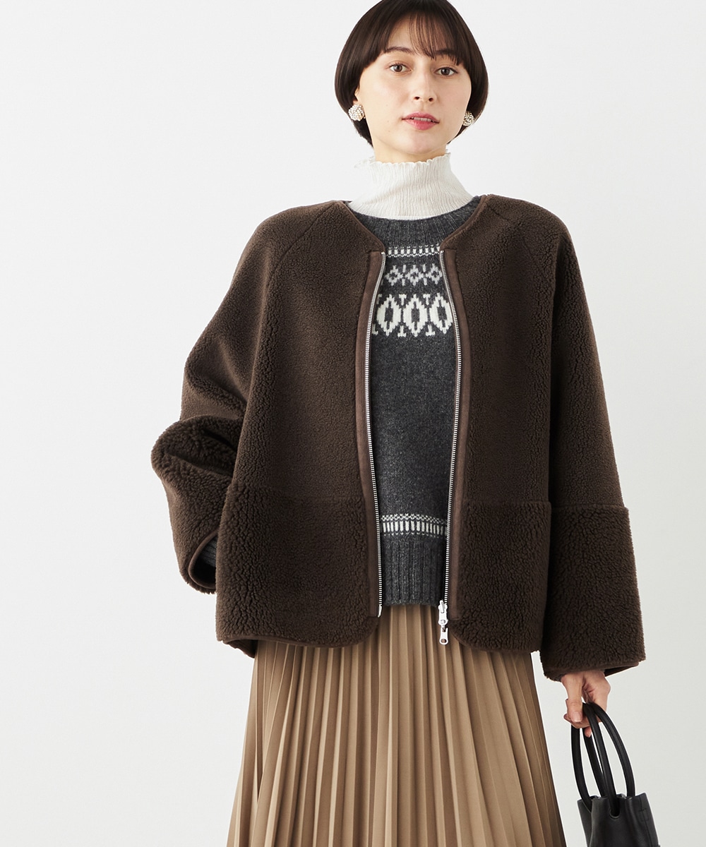  armoire capriceの2WAYショートムートンコート