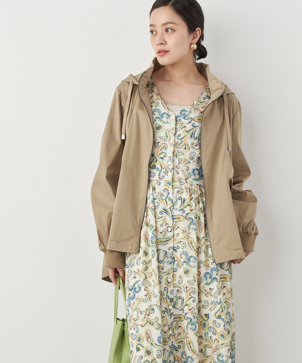 バックタックデザインハーフコート