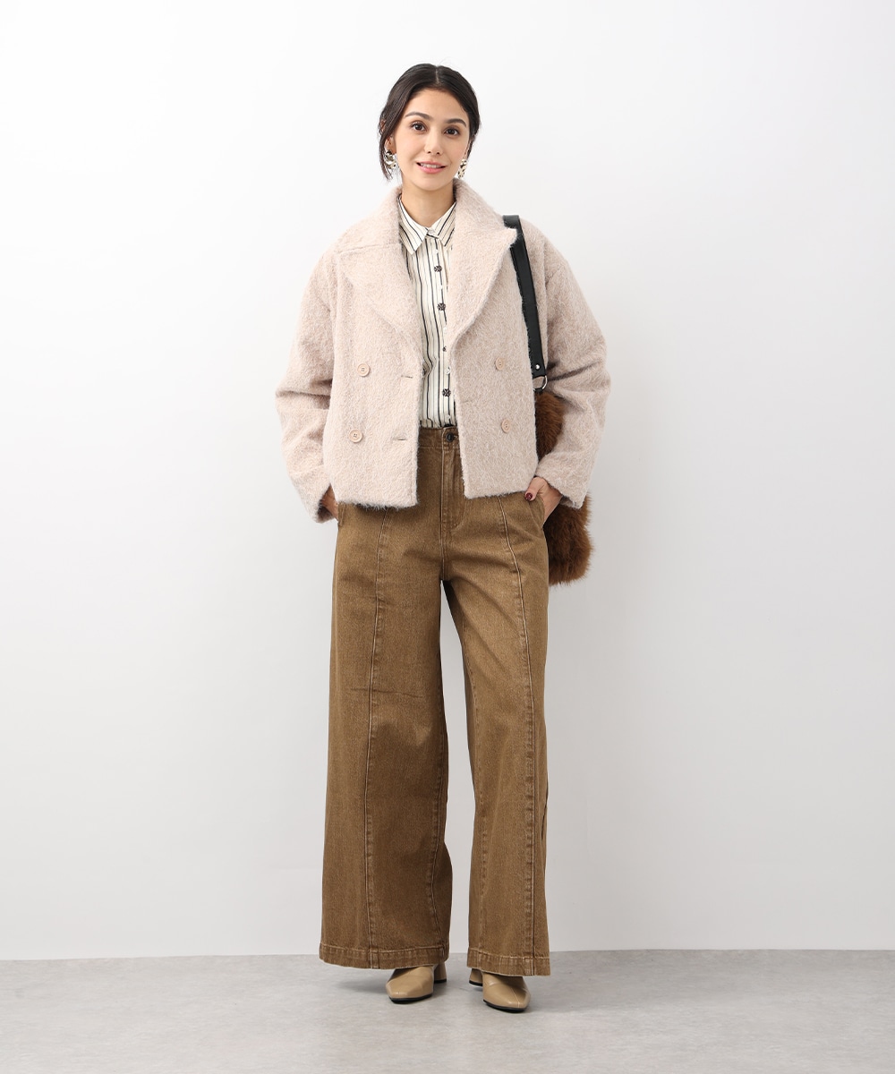 フラッフィーショートコート
