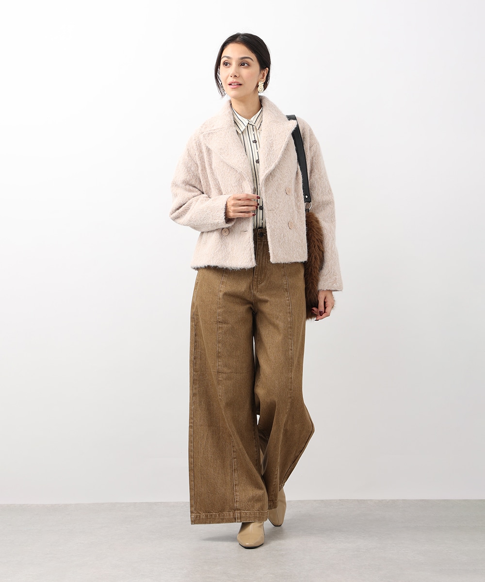 フラッフィーショートコート
