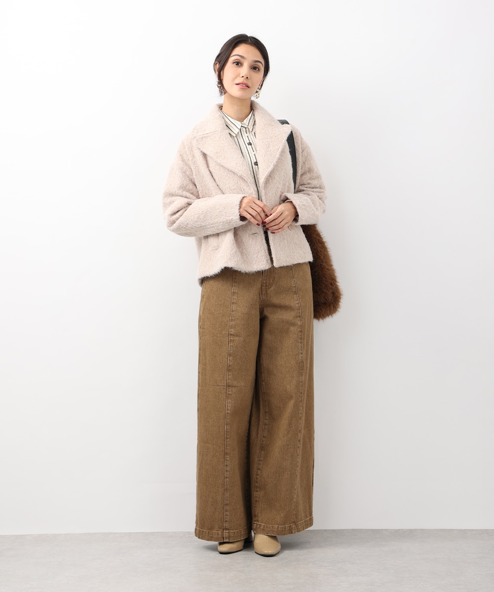フラッフィーショートコート