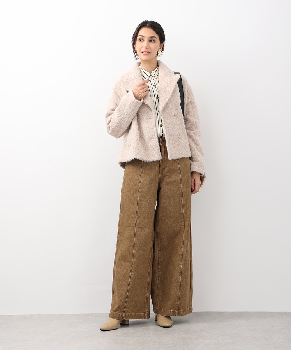 フラッフィーショートコート