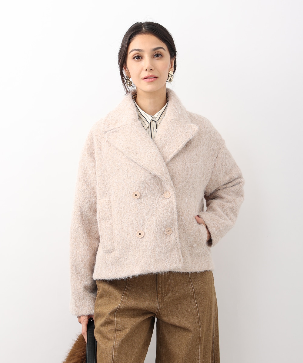 フラッフィーショートコート