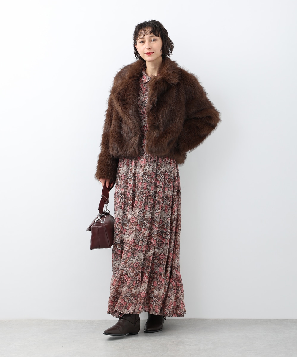 エコファーショートコート