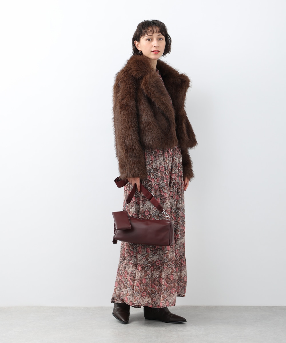 エコファーショートコート