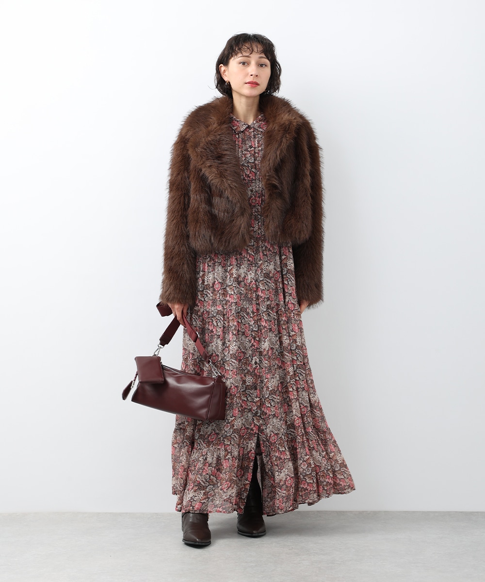 エコファーショートコート