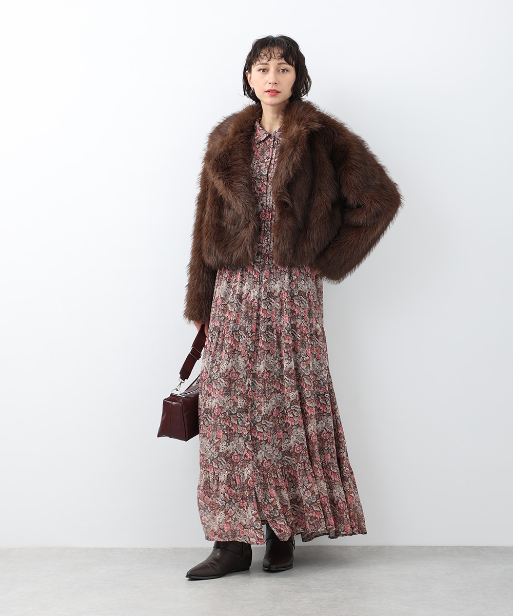 エコファーショートコート