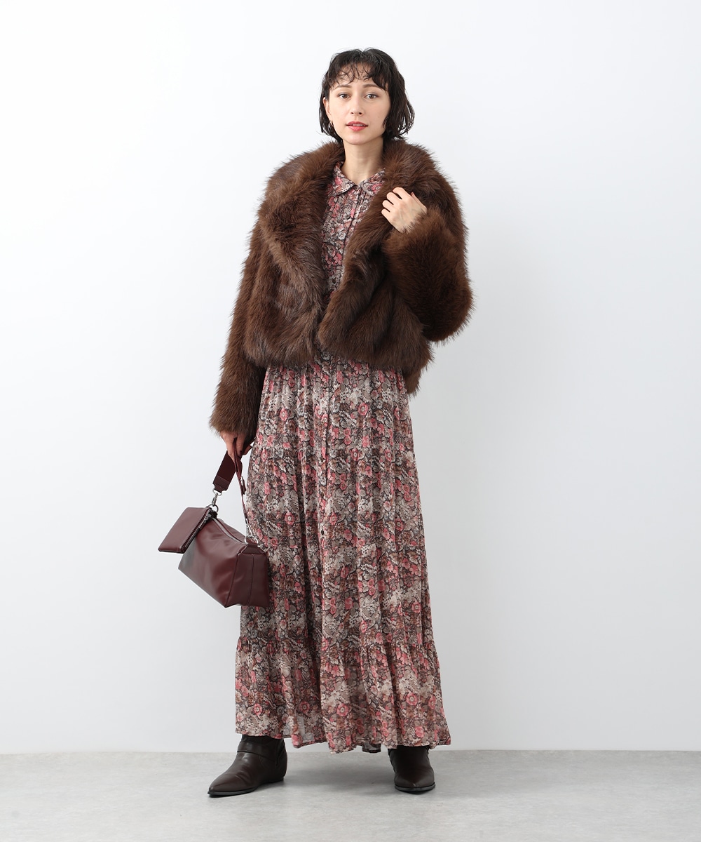 エコファーショートコート